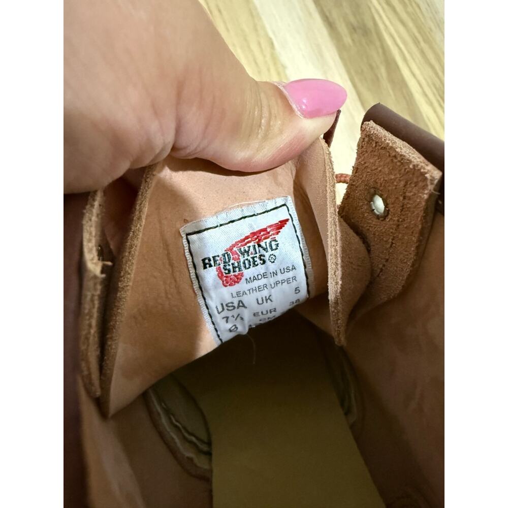 Red Wing Heritage Classic Moc Toe Boots Dusty Rose - Picture 9 of 9